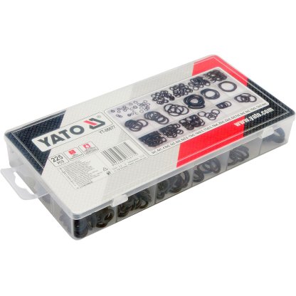 O kroužek gumové těsnící sada 225ks,3x1 - 22x2mm, YATO