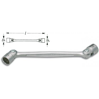 Oboustranný kloubový nástrčný klíč 645-16x17 Hazet (HA028122)