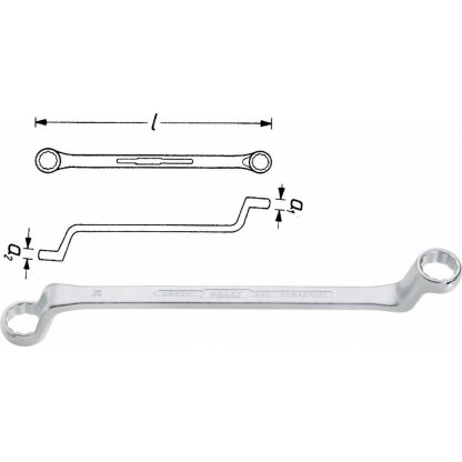Oboustranný očkový klíč 630-16x17 Hazet (HA026302)