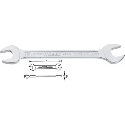 Oboustranný plochý klíč 450N-8x10 mm - Hazet - HA020737