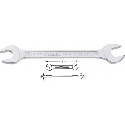 Oboustranný plochý klíč 450NA - 5/16 x 3/8 VKH Hazet - HA020973