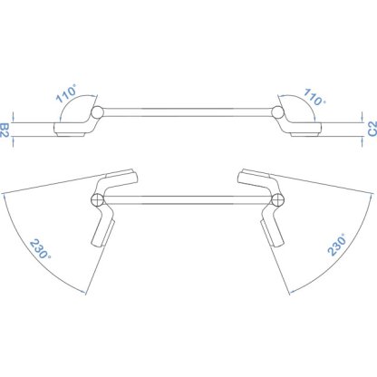 Oboustranný polootevřený flexibilní klíč, 11 x 13 mm - LIAWT1113