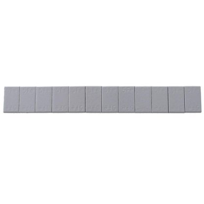 Ocelové samolepící vyvažovací závaží 12 x 5 g, šedé - F1362