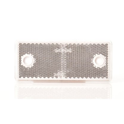 Odrazka samolepící bílá 96x42mm + díry