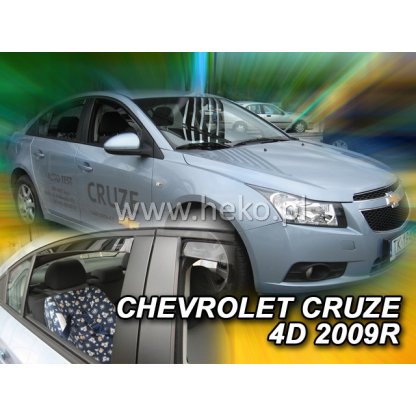 Ofuky oken Chevrolet Cruze 4D 2009- přední + zadní | Heko