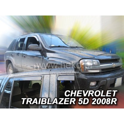 Ofuky oken Chevrolet Trailblazer 5D 2002-2009 přední + zadní | Heko