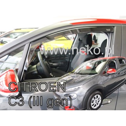 Ofuky oken Citroen C3 5D 2017- přední | Heko
