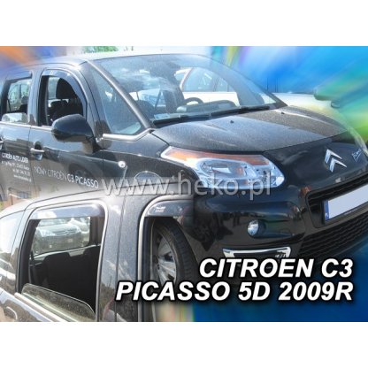 Ofuky oken Citroen C3 Picasso 5D 2009- přední + zadní | Heko