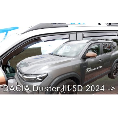 Ofuky oken Dacia Duster III 2024- přední + zadní | Heko