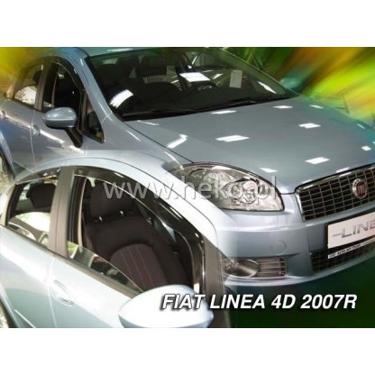 Ofuky oken Fiat Linea 4D 2007- přední + zadní | Heko