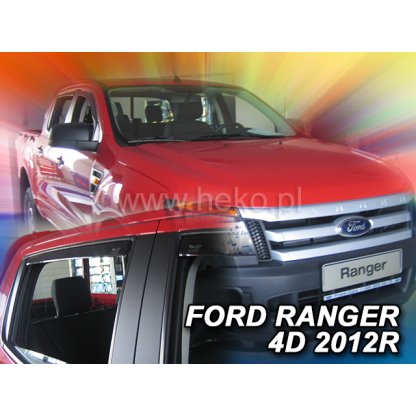 Ofuky oken Ford Ranger 4D 2012-2022 přední + zadní | Heko