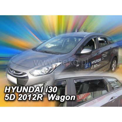 Ofuky oken Hyundai i30 5D 2012- přední + zadní combi | Heko