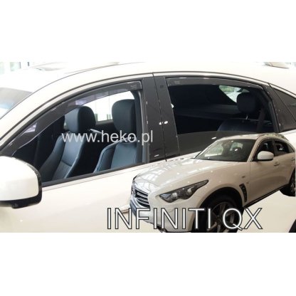 Ofuky oken Infiniti FX/QX 5D 2008- přední + zadní | Heko