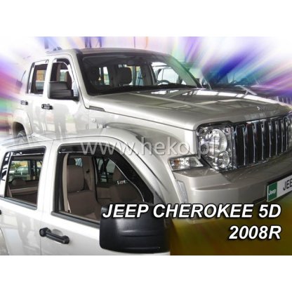 Ofuky oken Jeep Cherokee 5D 2008- přední + zadní | Heko