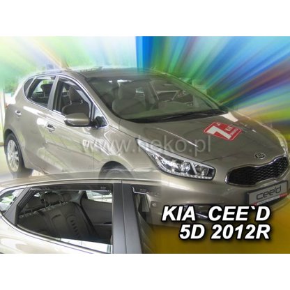 Ofuky oken Kia Ceed 5D 2012- přední + zadní | Heko