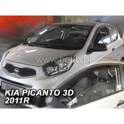 Ofuky oken Kia Picanto 3D 2011- přední | Heko
