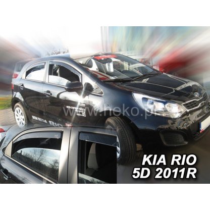 Ofuky oken Kia Rio 5D 2011- přední + zadní | Heko