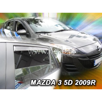 Ofuky oken Mazda 3 5D 2009- přední + zadní hatchback | Heko