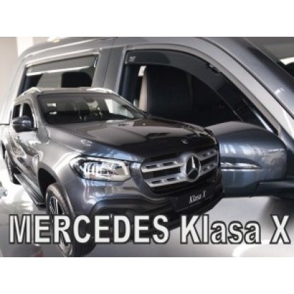 Ofuky oken Mercedes X 4D 2017- přední + zadní | Heko