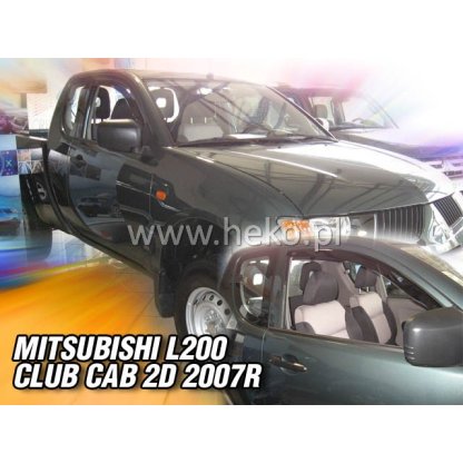 Ofuky oken Mitsubishi L200 Club Cab 2D 2006- přední | Heko