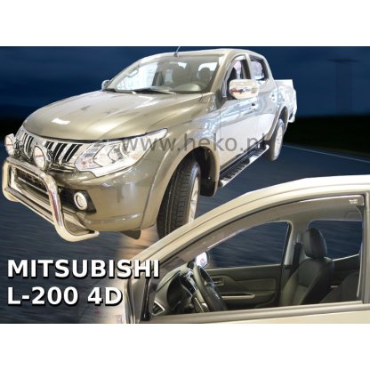 Ofuky oken Mitsubishi L200 Double Cab 4D 2015- přední | Heko
