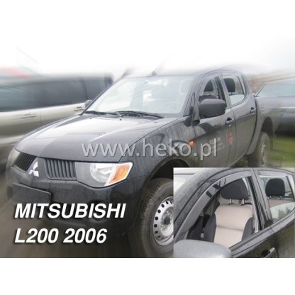 Ofuky oken Mitsubishi L200 Double/Single Cab 5D 2006- přední | Heko