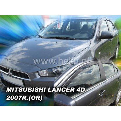 Ofuky oken Mitsubishi Lancer OR 5D 2007- přední nalepovací | Heko
