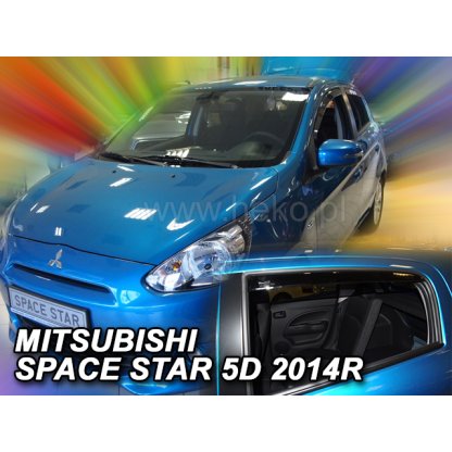 Ofuky oken Mitsubishi Space Star 5D 2014- přední + zadní | Heko