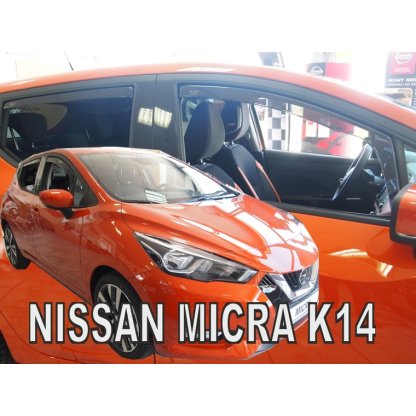 Ofuky oken Nissan Micra K14 5D 2017- přední + zadní | Heko