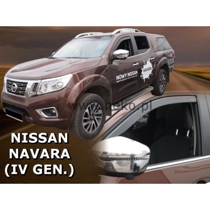 Ofuky oken Nissan Navara 4D 2014- přední | Heko