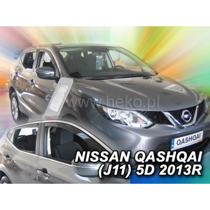 Ofuky oken Nissan Qashqai II J11 5D 2013- přední + zadní | Heko