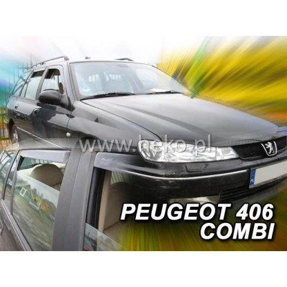 Ofuky oken Peugeot 406 4D 1996- přední + zadní combi | Heko
