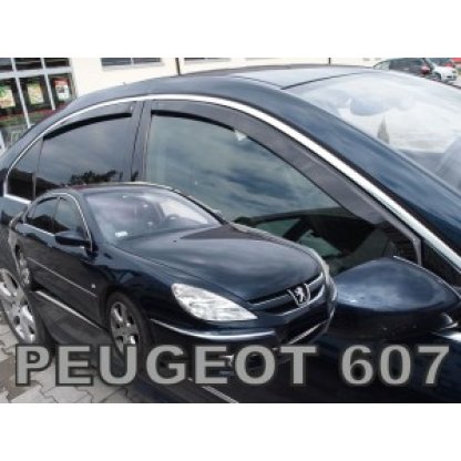 Ofuky oken Peugeot 607 4D sedan 1999-2010 přední + zadní | Heko