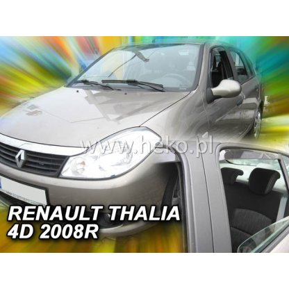 Ofuky oken Renault Thalia 4D 2008- přední + zadní | Heko