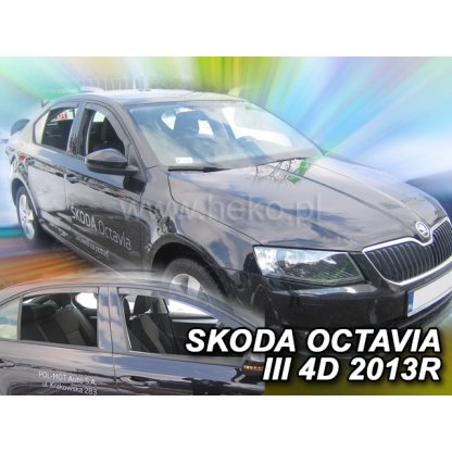 Ofuky oken Škoda Octavia III Liftback 2013-2020 přední + zadní | Heko