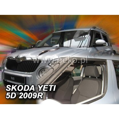Ofuky oken Škoda Yeti 5D 2009- přední | Heko