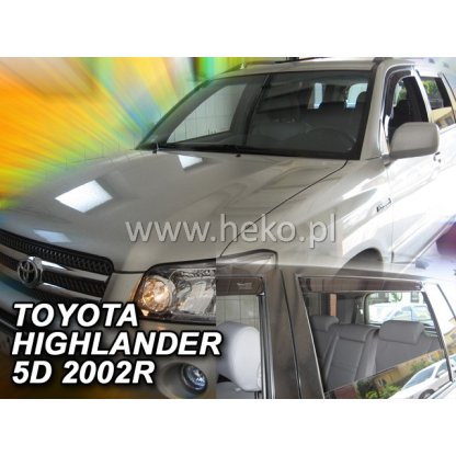 Ofuky oken Toyota Highlander USA 2001-2007 přední + zadní | Heko