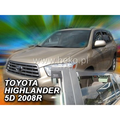 Ofuky oken Toyota Highlander USA 2007- přední + zadní | Heko