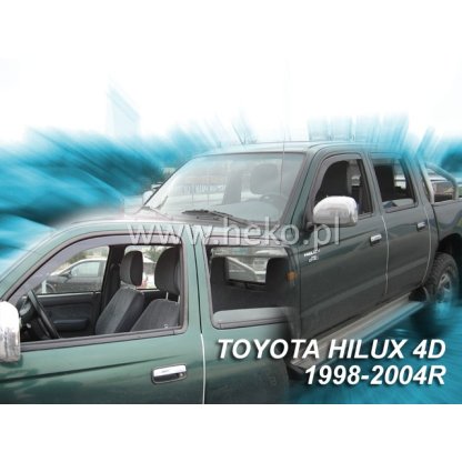 Ofuky oken Toyota Hilux 4D 1998-2005 (MK5) přední + zadní | Heko