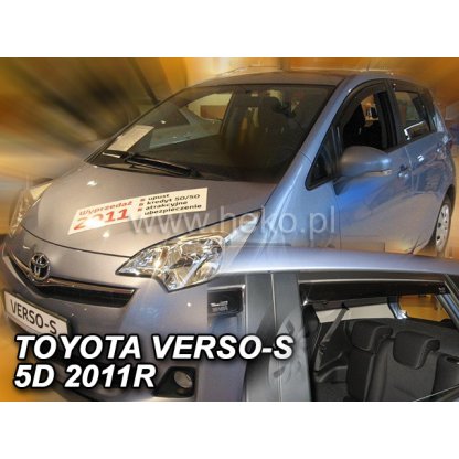 Ofuky oken Toyota Verso-S 5D 2011- přední + zadní | Heko