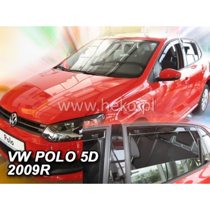 Ofuky oken Volkswagen Polo 5D 2009- přední + zadní | Heko