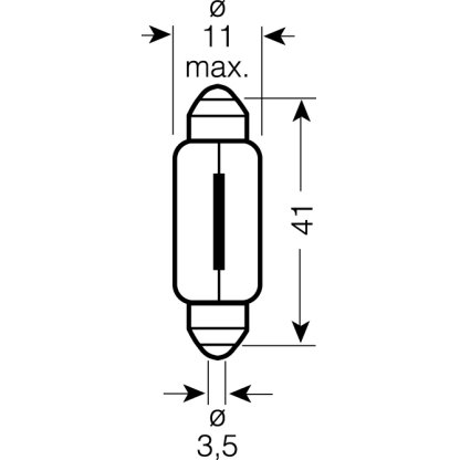 OSRAM 12V C10W (SV8,5-8) 10W standard (10ks)
