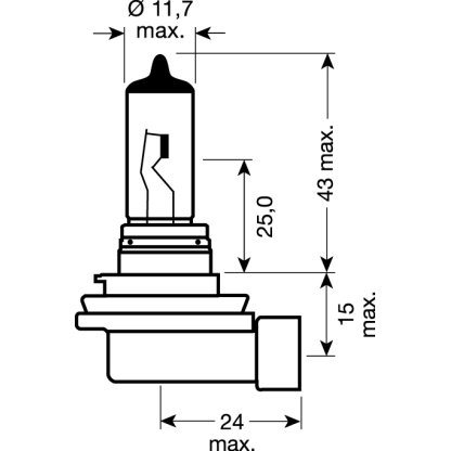 OSRAM 12V H11 55W standard (1ks)