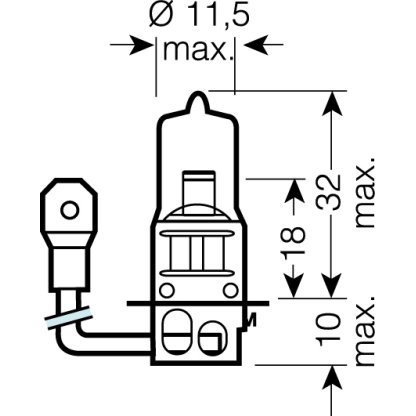 OSRAM 12V H3 55W standard (1ks)