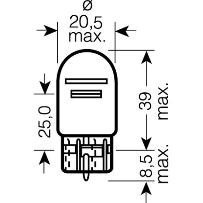 OSRAM 12V W21/5W (W3x16q) 21/5W standard (1ks)