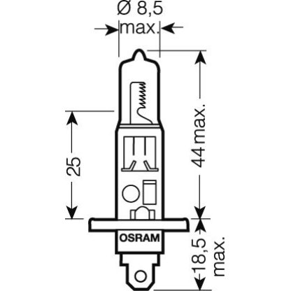 OSRAM 24V H1 70W standard (1ks)