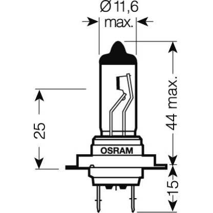OSRAM 24V H7 70W standard (1ks)