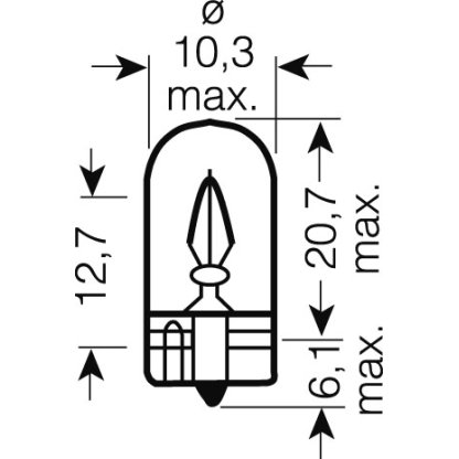 OSRAM 24V W5W (W2,1x9,5d) 5W standard (10ks)