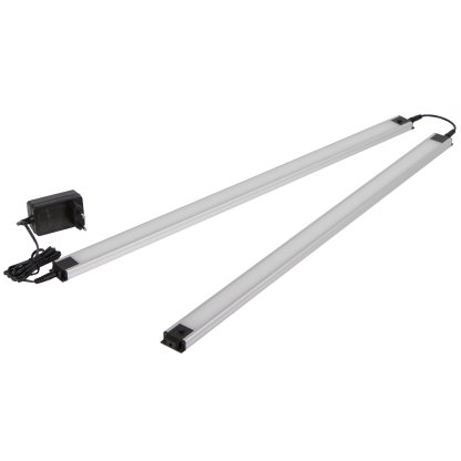 Osvětlení dílenského nábytku PROFI - 2x LED panel 8W s adaptérem a propojkou - LED8WBAL2