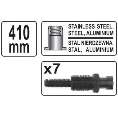 Pákové nýtovací kleště na matice 410 mm Yato - YT-36129